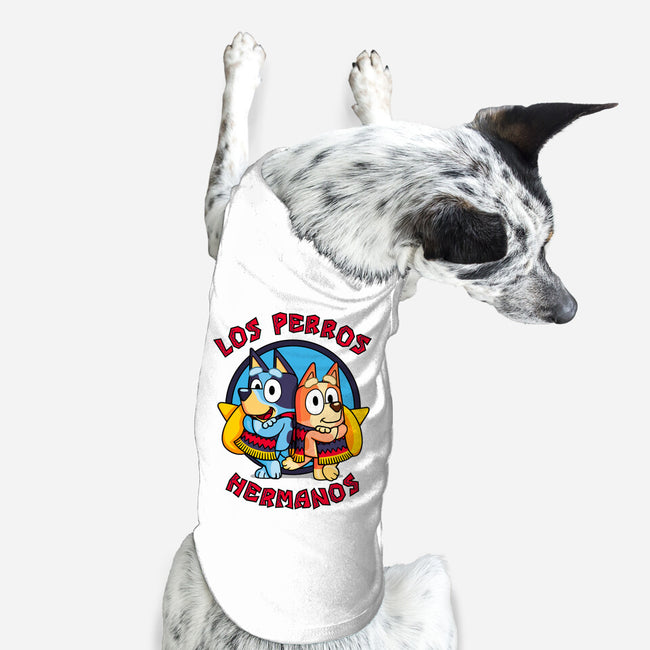 Los Perros Hermanos-Dog-Basic-Pet Tank-Raffiti