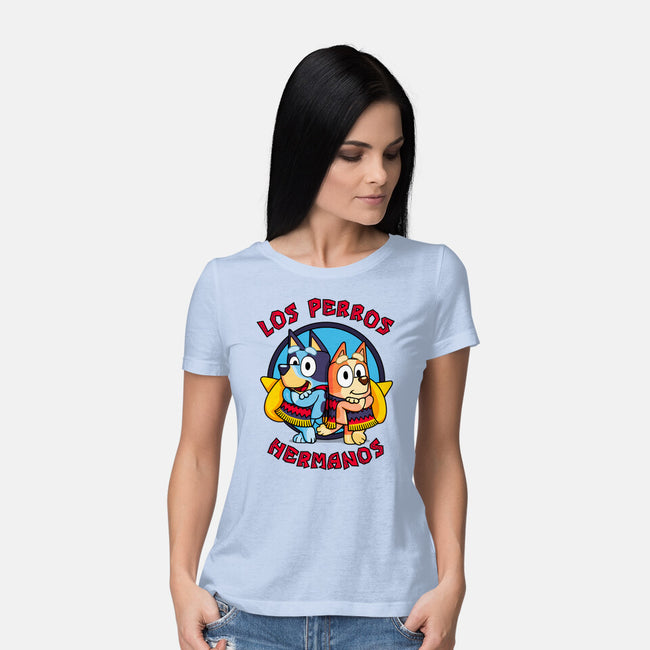 Los Perros Hermanos-Womens-Basic-Tee-Raffiti