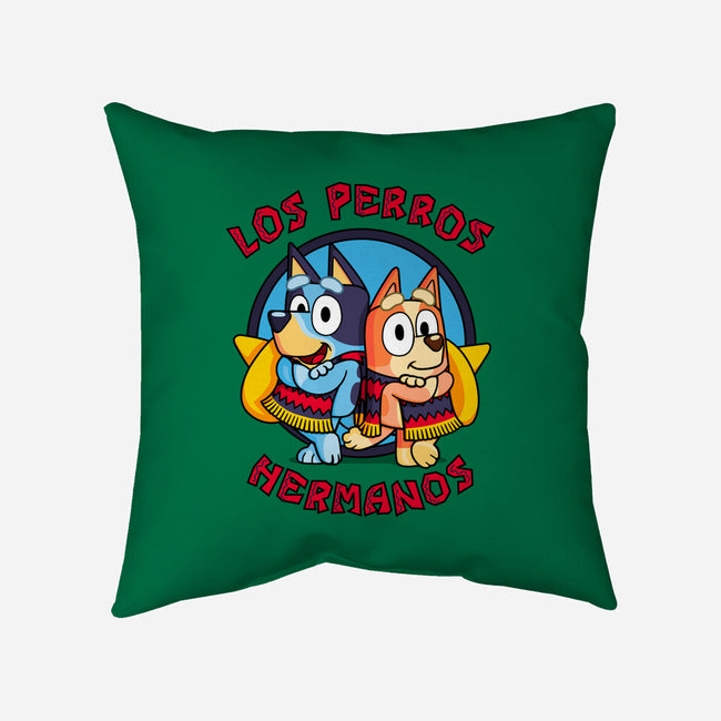 Los Perros Hermanos-None-Non-Removable Cover w Insert-Throw Pillow-Raffiti