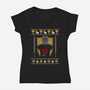 The Holiday Grail-Womens-V-Neck-Tee-drbutler