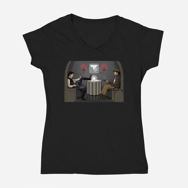 The Cantina Paradox-Womens-V-Neck-Tee-JCMaziu