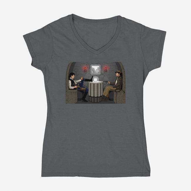 The Cantina Paradox-Womens-V-Neck-Tee-JCMaziu