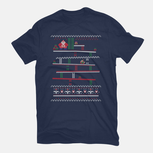 Arcade Climber Christmas-Womens-Fitted-Tee-WhosTonyRamos