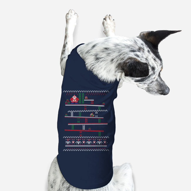 Arcade Climber Christmas-Dog-Basic-Pet Tank-WhosTonyRamos