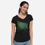 Black Knight Detention-Womens-V-Neck-Tee-Getsousa!