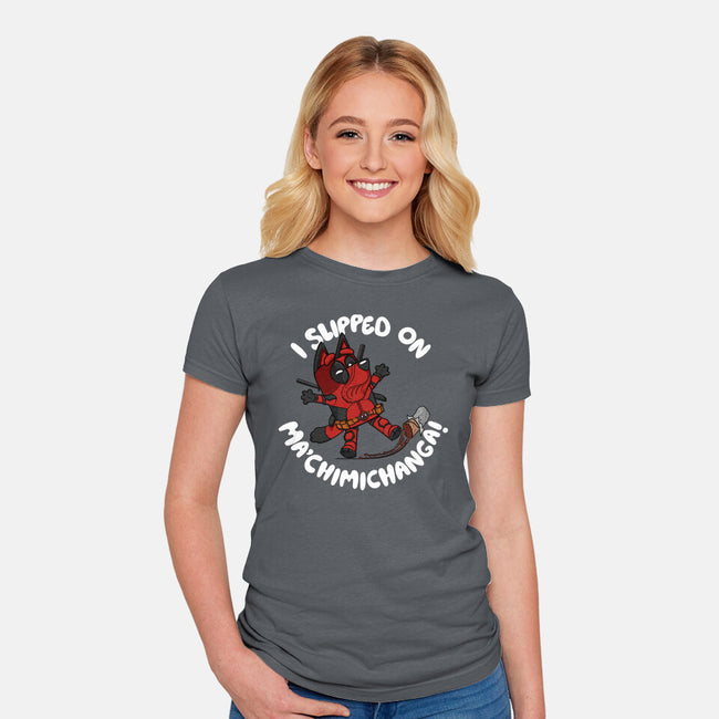 BlueyPool's Chimichanga-Womens-Fitted-Tee-Artist Davee Bee