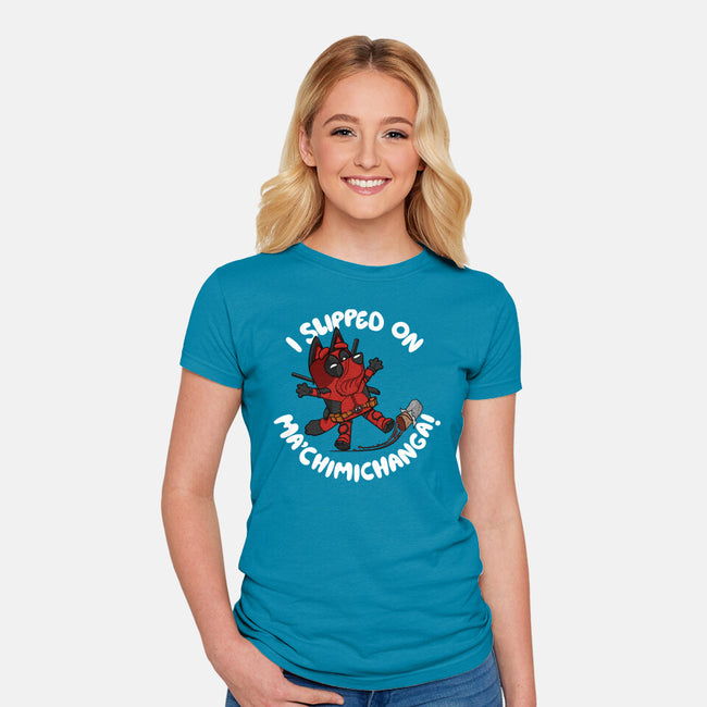 BlueyPool's Chimichanga-Womens-Fitted-Tee-Artist Davee Bee