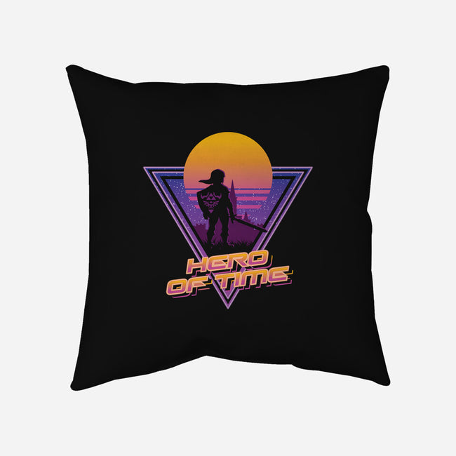 Neon Hero Of Time-None-Removable Cover-Throw Pillow-jrberger