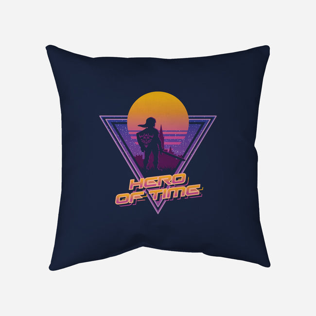 Neon Hero Of Time-None-Removable Cover-Throw Pillow-jrberger