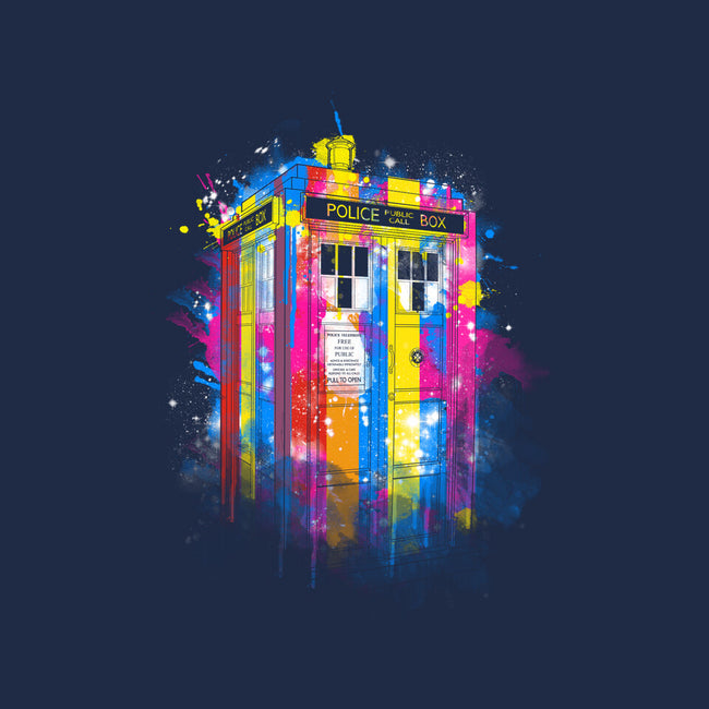 Rainbow Tardis-None-Outdoor-Rug-kharmazero