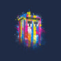 Rainbow Tardis-Womens-V-Neck-Tee-kharmazero