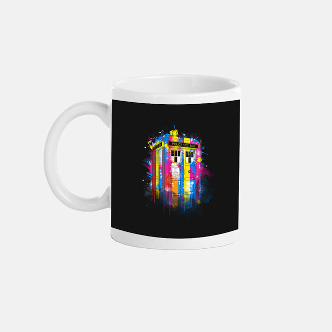 Rainbow Tardis-None-Mug-Drinkware-kharmazero