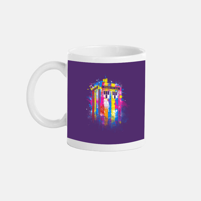 Rainbow Tardis-None-Mug-Drinkware-kharmazero