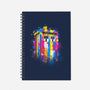 Rainbow Tardis-None-Dot Grid-Notebook-kharmazero