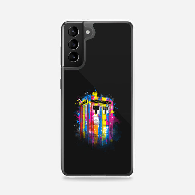 Rainbow Tardis-Samsung-Snap-Phone Case-kharmazero