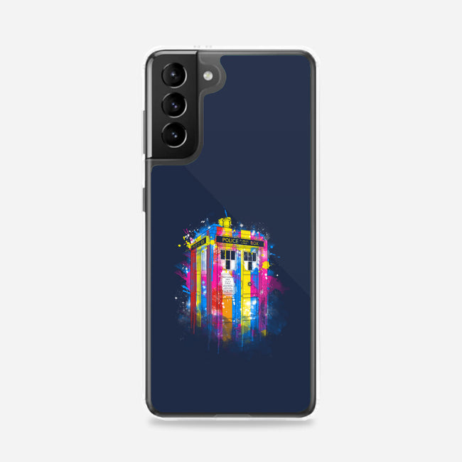 Rainbow Tardis-Samsung-Snap-Phone Case-kharmazero