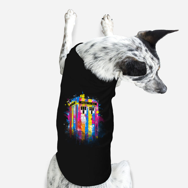 Rainbow Tardis-Dog-Basic-Pet Tank-kharmazero