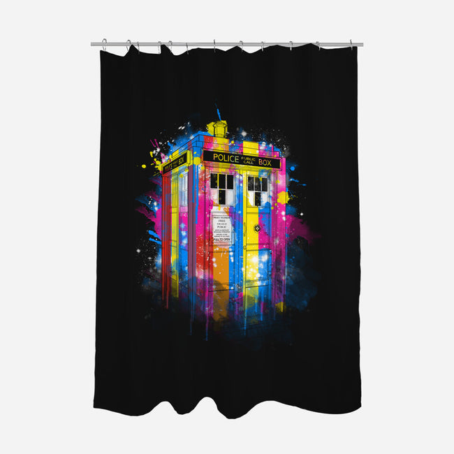 Rainbow Tardis-None-Polyester-Shower Curtain-kharmazero
