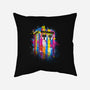 Rainbow Tardis-None-Non-Removable Cover w Insert-Throw Pillow-kharmazero