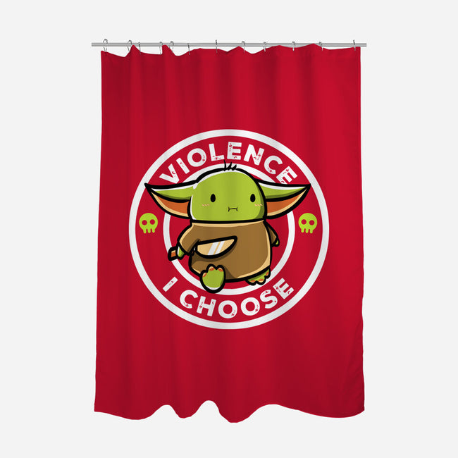 Violence I Choose-None-Polyester-Shower Curtain-naomori
