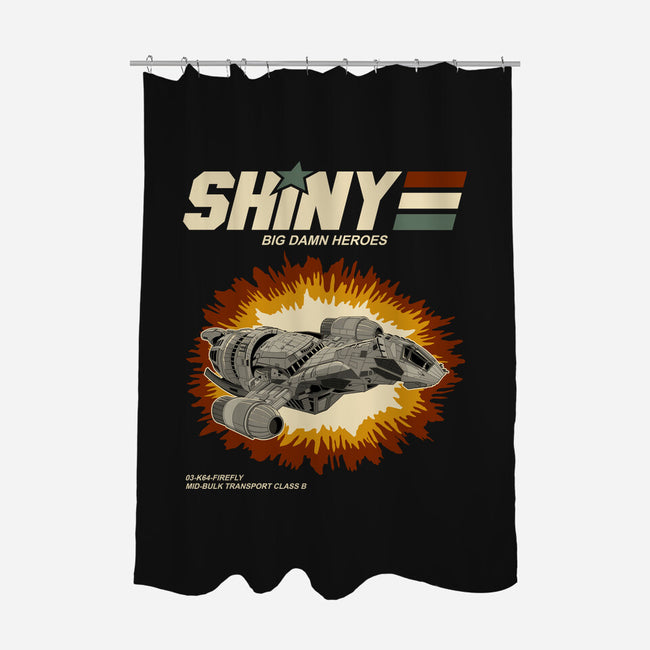Shiny Heroes-None-Polyester-Shower Curtain-retrodivision