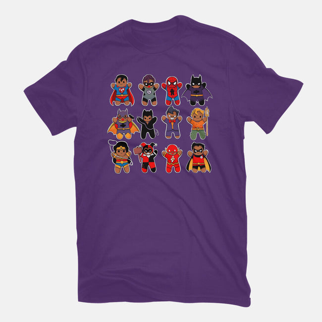 Gingerbread Heroes Villains-Womens-Fitted-Tee-Vallina84