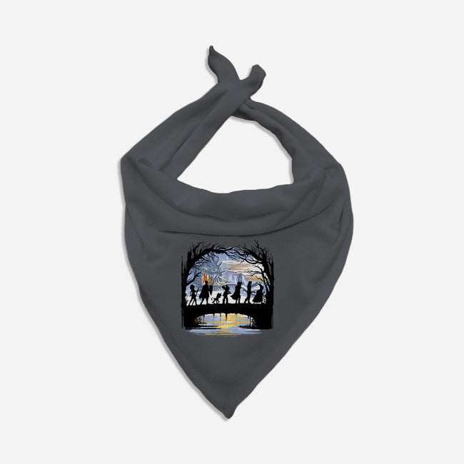 The Fellowship Of The Dungeons-Cat-Bandana-Pet Collar-zascanauta