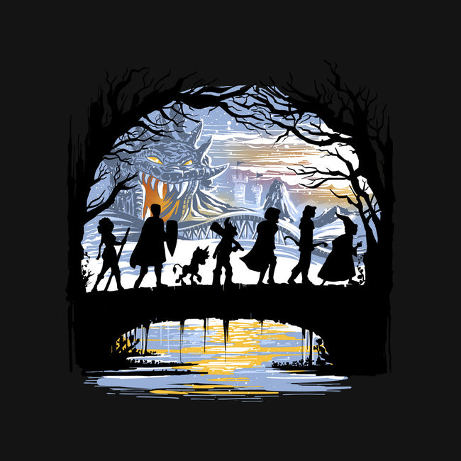 The Fellowship Of The Dungeons-Mens-Heavyweight-Tee-zascanauta