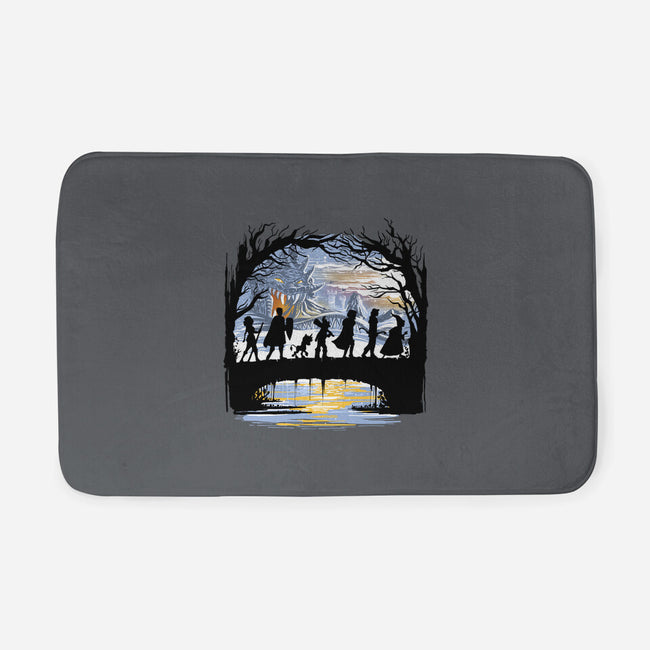 The Fellowship Of The Dungeons-None-Memory Foam-Bath Mat-zascanauta