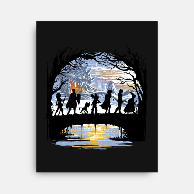 The Fellowship Of The Dungeons-None-Stretched-Canvas-zascanauta