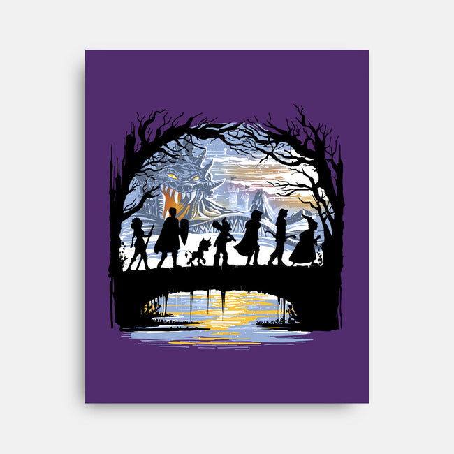The Fellowship Of The Dungeons-None-Stretched-Canvas-zascanauta