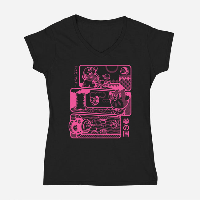 Saving Dreamland-Womens-V-Neck-Tee-Sketchdemao