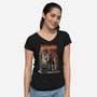 Back To The Hyperspace-Womens-V-Neck-Tee-zascanauta