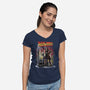 Back To The Hyperspace-Womens-V-Neck-Tee-zascanauta