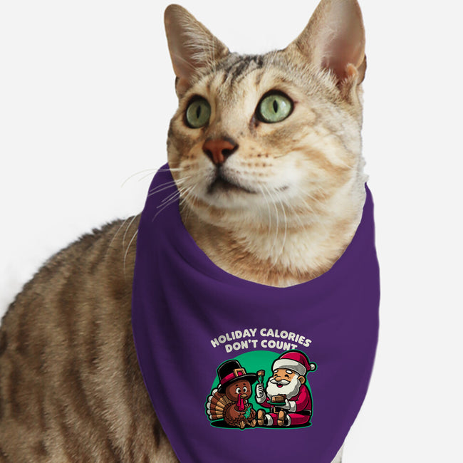 Holiday Food Calories-Cat-Bandana-Pet Collar-Studio Mootant