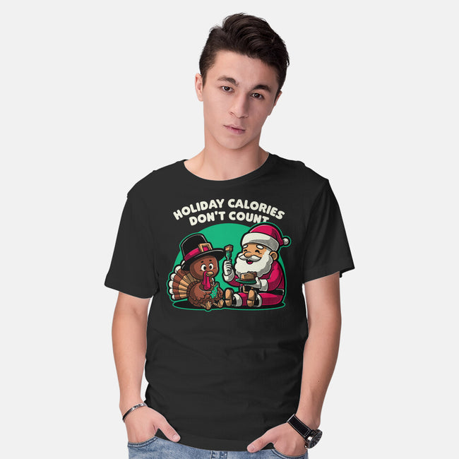 Holiday Food Calories-Mens-Basic-Tee-Studio Mootant