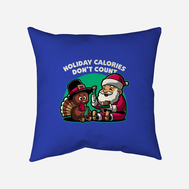 Holiday Food Calories-None-Non-Removable Cover w Insert-Throw Pillow-Studio Mootant