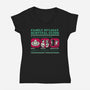 Family Holiday Survival Guide-Womens-V-Neck-Tee-Studio Mootant