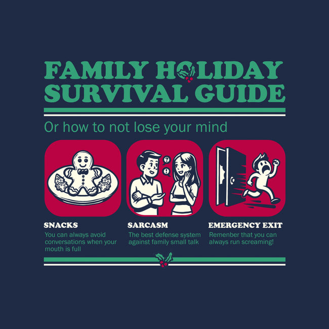 Family Holiday Survival Guide-None-Removable Cover w Insert-Throw Pillow-Studio Mootant