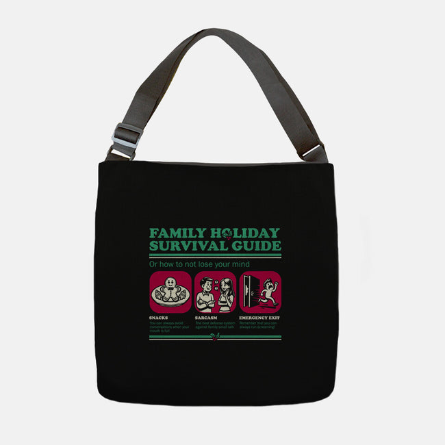 Family Holiday Survival Guide-None-Adjustable Tote-Bag-Studio Mootant