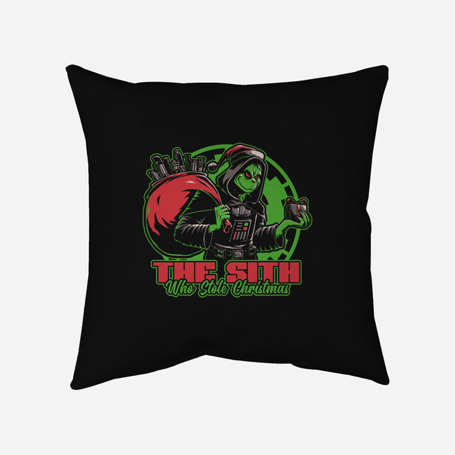 Evil Star Stealing Christmas-None-Removable Cover w Insert-Throw Pillow-Studio Mootant