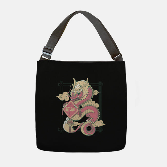 The Year Of The Dragon-None-Adjustable Tote-Bag-xMorfina