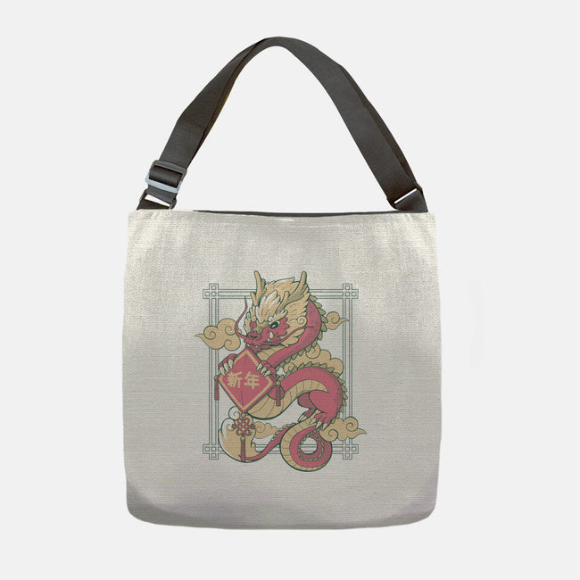 The Year Of The Dragon-None-Adjustable Tote-Bag-xMorfina