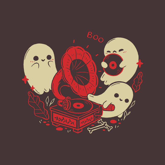 Spooky Cute Gramophone Ghosts-None-Memory Foam-Bath Mat-xMorfina
