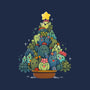 Succulents Xmas Tree-None-Outdoor-Rug-Vallina84