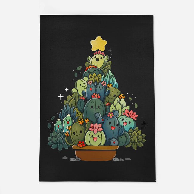 Succulents Xmas Tree-None-Outdoor-Rug-Vallina84