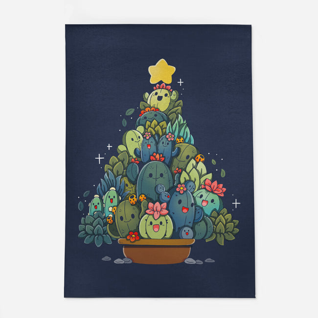 Succulents Xmas Tree-None-Outdoor-Rug-Vallina84