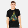 Succulents Xmas Tree-Mens-Heavyweight-Tee-Vallina84