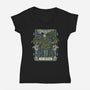 The Creature-Womens-V-Neck-Tee-momma_gorilla