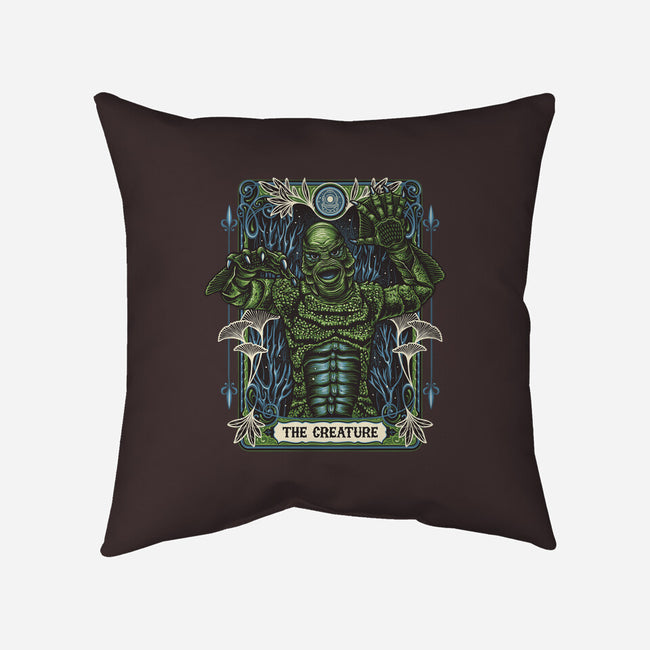 The Creature-None-Removable Cover w Insert-Throw Pillow-momma_gorilla